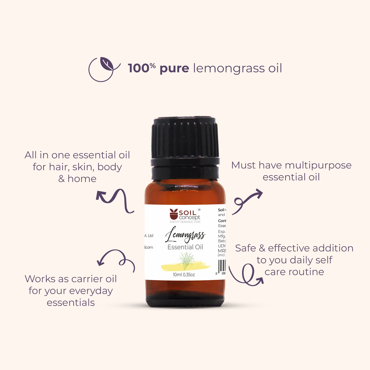 Lemongrass Essential Oil 10ml - Image 3