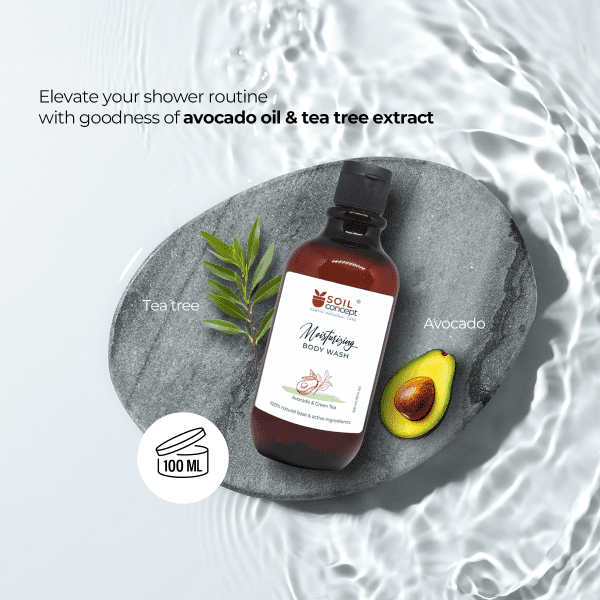 Moisturizing Body wash- Avocado & Green Tea 300ml - Image 3