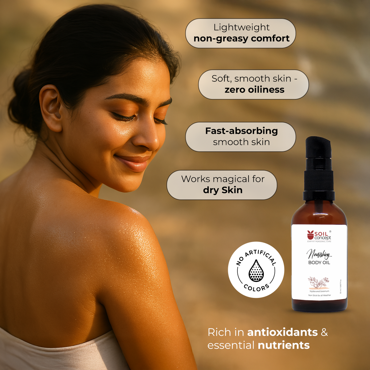 Nourishing Body Oil Jojoba and Geranium - Image 5