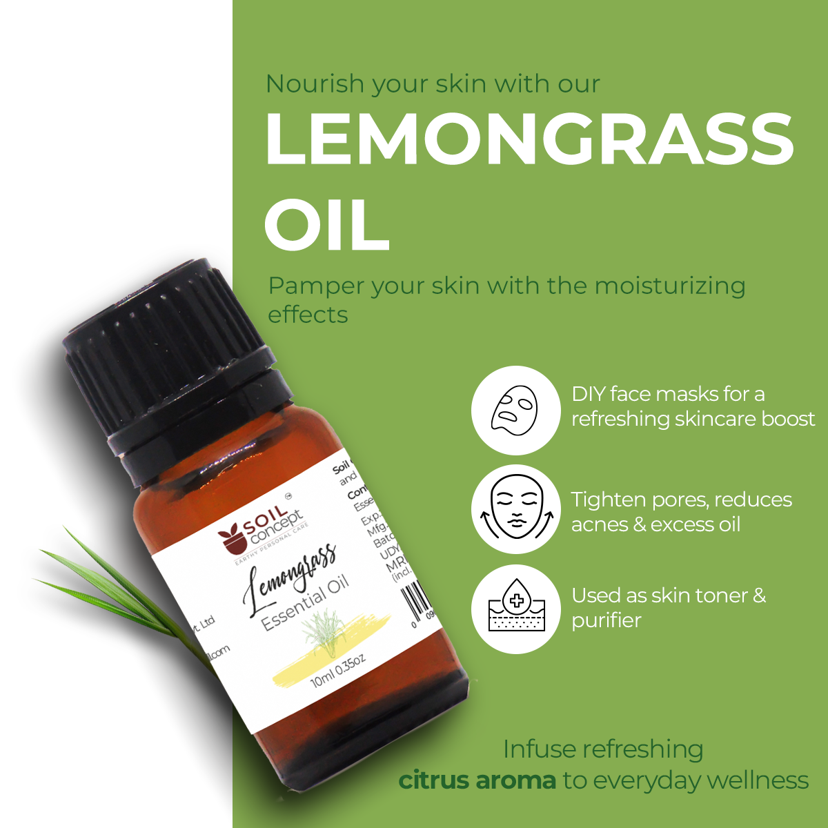 Lemongrass Essential Oil 10ml - Image 4