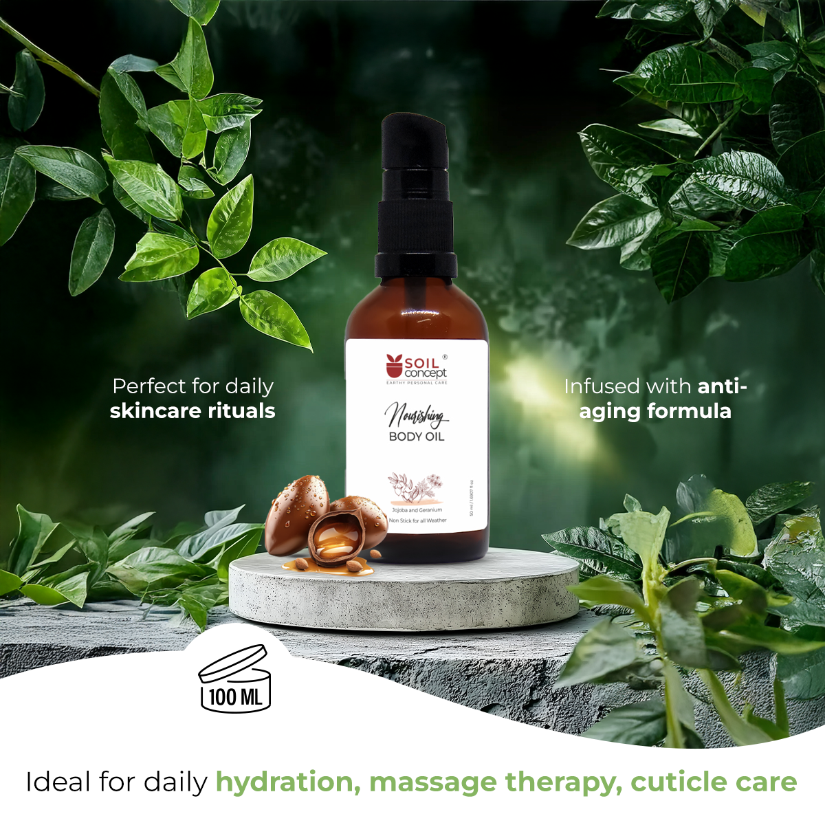Nourishing Body Oil Jojoba and Geranium - Image 4