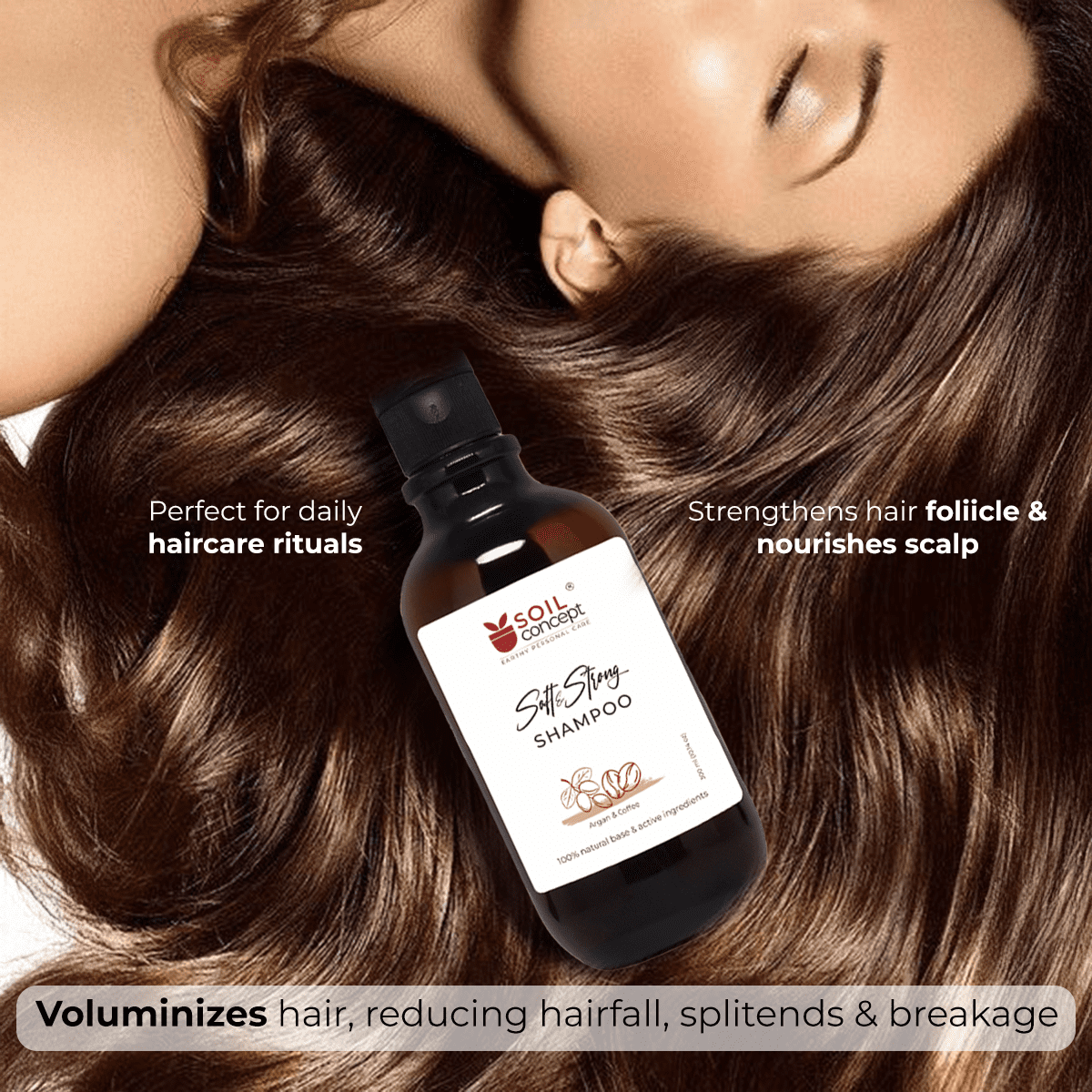 Soft and Strong Shampoo Argan & Cocoa 300ml - Image 3
