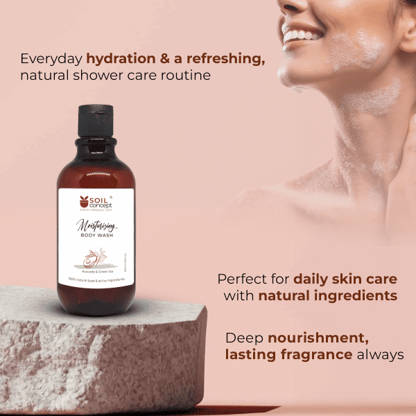 Moisturizing Body wash- Avocado & Green Tea 300ml - Image 6